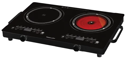 1 Burner Induction plus 1 Burner Infra Cooker, 4000W
