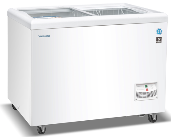 YASUDA 350L Flat Glass Door Deep Freezer Image