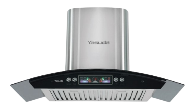 90 CM Baffle Filter Chimney With Push Button