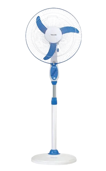 16'' High Speed Stand Fan Blue & White, Red & White