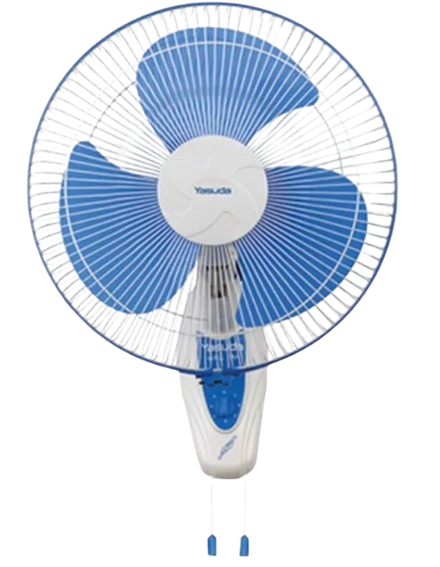 16'' Wall Fan Blue and White image 1