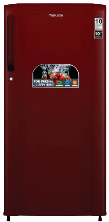 200 Litre Single Door Refrigerator, Burgundy Red image 1