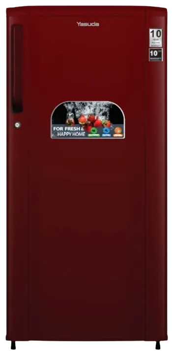180 Litre Single Door Refrigerator, Burgundy Red image 1