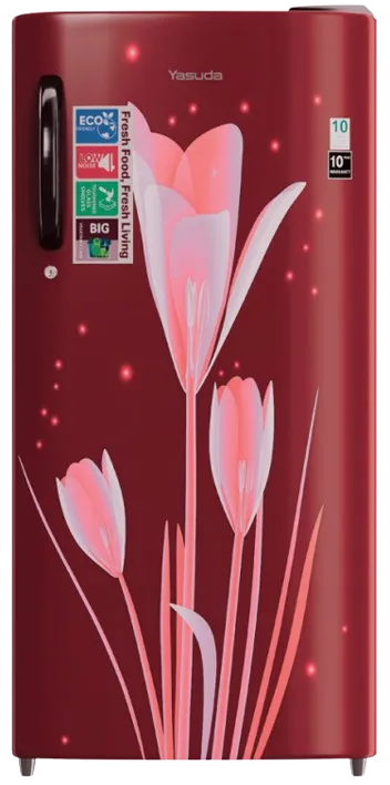 180Ltr Single Door Refrigerator(Marine, Red Lily) image 1