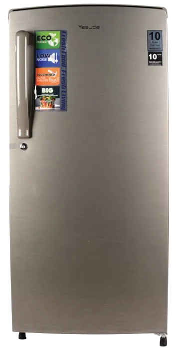 200 Litre Single Door Refrigerator, Brushline Silver image 1